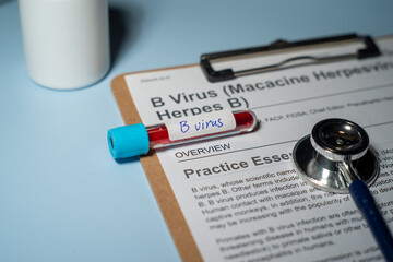 B Virus,herpes B, monkey B virus, Herpesvirus simiae,Herpes virus B,Macacine alphaherpesvirus 1 is...