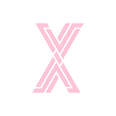 Obraz premium Monogram X. Design vector X logo. Monogram initial letter mark X logo design. Monogram design vector logo. Monogram initial letter mark X logo design. Simple X monogram. Monogram X design logo 