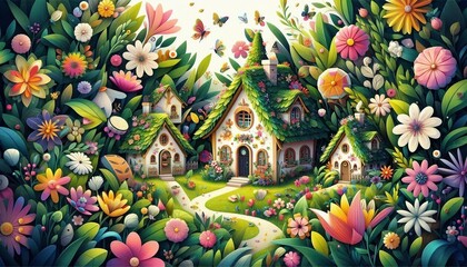 Houses in Flower Land