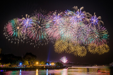 A 30 minutes' celebration fireworks of the Doube Tenth National Birthday at Yu Guang Island besides...