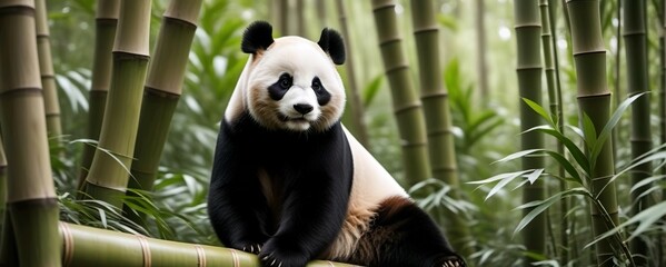 Obraz premium big panda bear