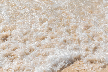 Sand beach and ocean wave