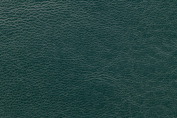 Synthetic leather green background texture.