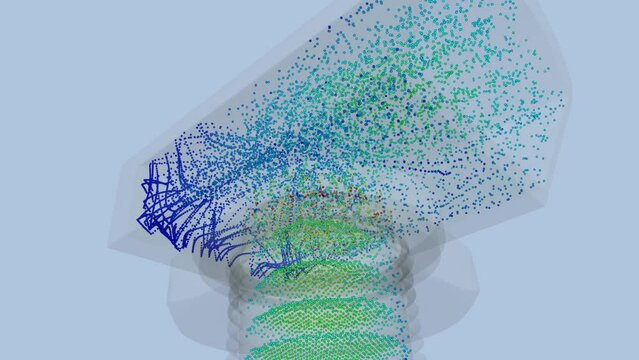 CFD simulation Computational fluid dynamics - hood airflow simulation