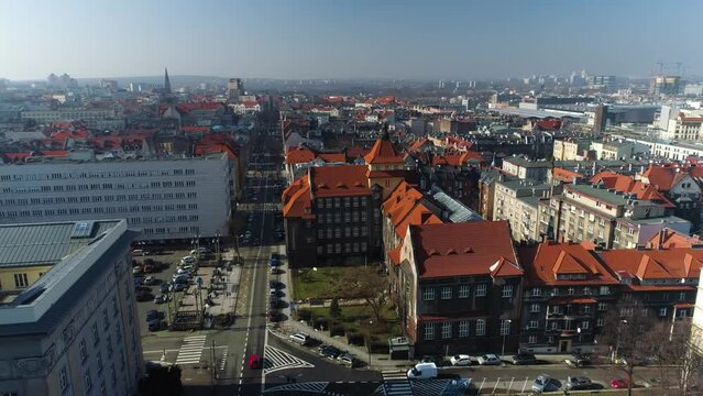 University Of Silesia In Katowice From The Aerial View