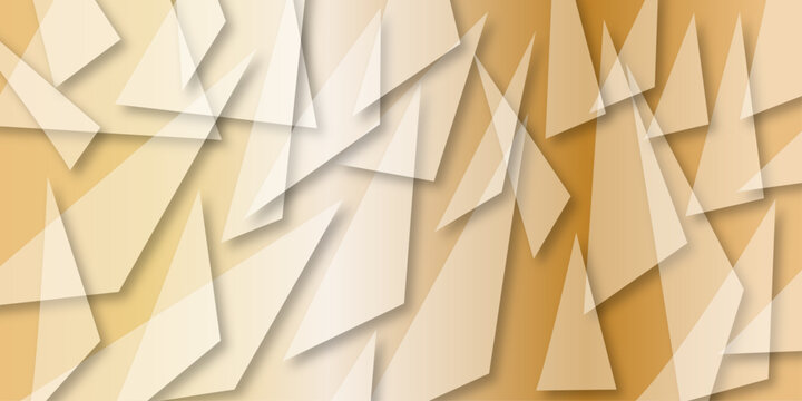 Dark Yellow vector background with triangles. Abstract polygonal pattern luxury gold background. Digital technology world. Business virtual concept. Vector background. 