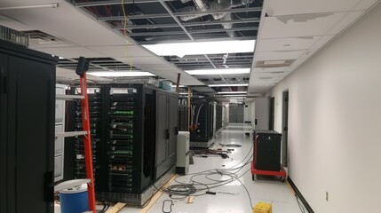 IT disaster recovery, data center, ceiling falling in, damaged servers 
