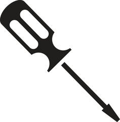 screwdriver vector icon line template