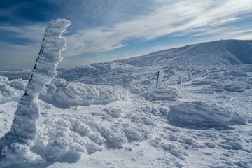 厳冬期蔵王登山