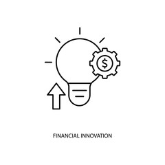 
financial innovation concept line icon. Simple element illustration. financial innovation concept outline symbol design.