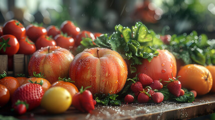 fresh fruits and vegetables for commercial and non commercial use.