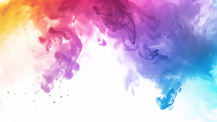 Colorful cloud of ink in water. Abstract background for design.