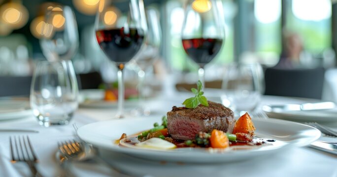 Exquisite Main Course at a Luxury Affair