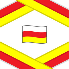 South Ossetia Flag Abstract Background Design Template. South Ossetia Independence Day Banner Social Media Post. South Ossetia Template
