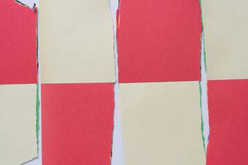 white and red construction paper background