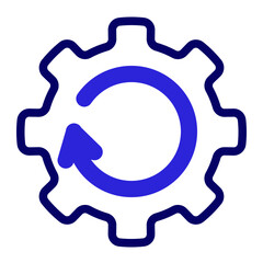 This is the Reload icon from the Data Management icon collection with an Mixed style