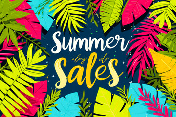 Summer sales background
