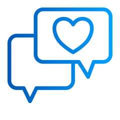 This is the Communication icon from the Valentine icon collection with an Outline Gradient style