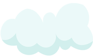 cloud puff cartoon illustration