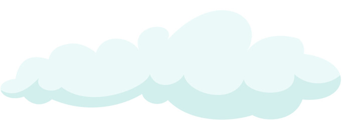illustration cloud puff cartoon