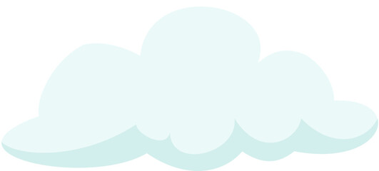 illustration cloud puff cartoon