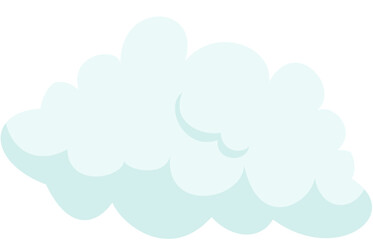 illustration cloud puff cartoon