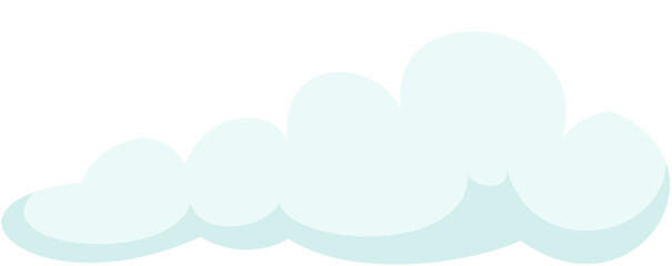 illustration cloud puff cartoon