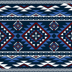 Navajo southwest geometric seamless pattern fabric colorful design for textile printing