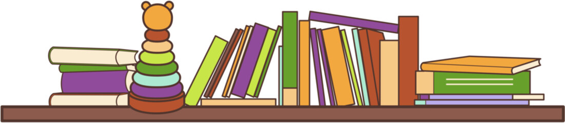 interior books shelf library