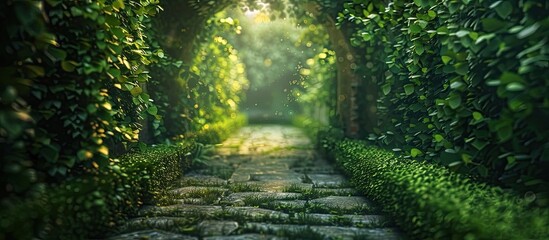 Secret Gardens Magical Bokeh Blur Ambiance in Lush Vegetation - Powered by Adobe