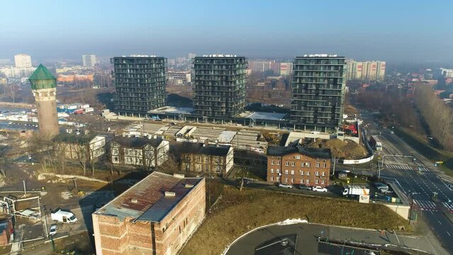 Aerial View Of The First District Housing Estate In Katowice