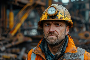 Fototapeta premium workers on industry have not job because financial crisis,generative ai