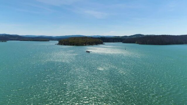 Solina Lake Aerial View Bieszczady Poland