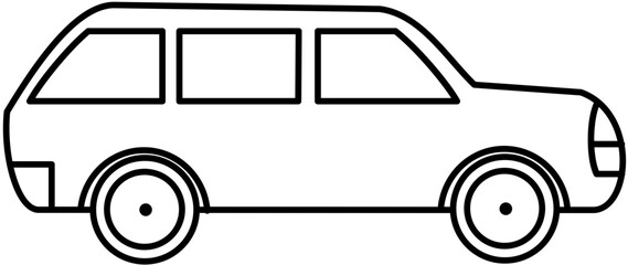 vehicle car on road illustration