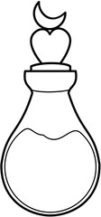 fantasy magic potion bottle herb 