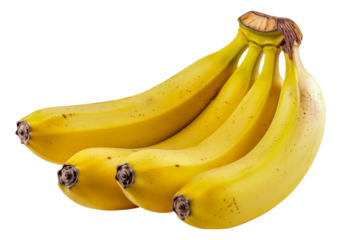 A bunch of bananas are sitting, cut out - stock png.
