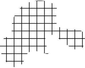 grid blob random pattern doodle