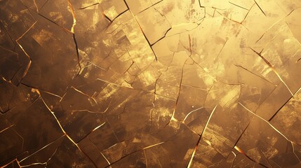 Banknotes background with golden  from cracks - obrazy, fototapety, plakaty