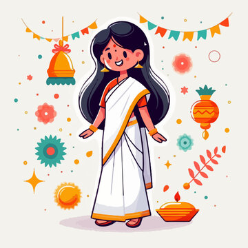 Happy Tamil New Year vector image
