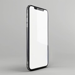 Smartphone with white blank screen Mockup