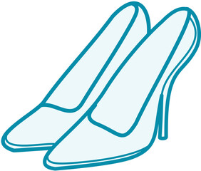 cinderella glass shoes pair accessories