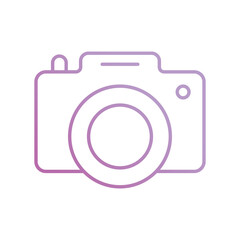 camera icon with white background vector stock illustration