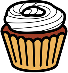 cupcake mini sweet cake cream topping