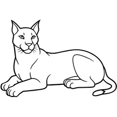 illustration of a clion with a vector art silhiuette
