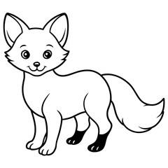 A cat illustration with vecto art silhouette 