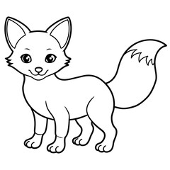 A cat illustration with vecto art silhouette 
