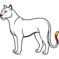 Fox illustration with vector art