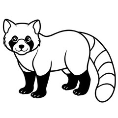 Playful Red Panda: Vector Illustration