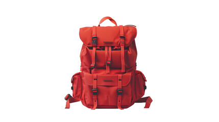 Vibrant Red Backpack, With Multiple Compartments and Adjustable Straps, Ready to Carry Your Essentials in Style
