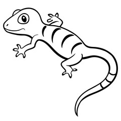  Lively Lizard: Vector Illustration